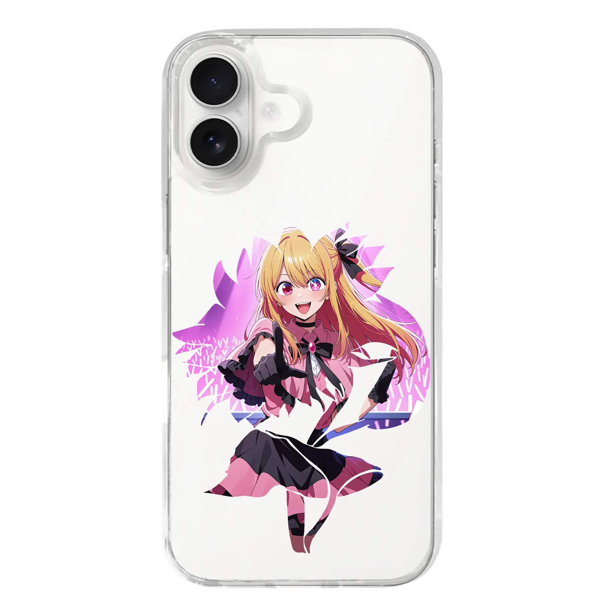 推しの子 グッズ,星野ルビー - iPhone 17シリーズ 透明スマホケース – 薄型・耐衝撃・精密フィット保護カバー